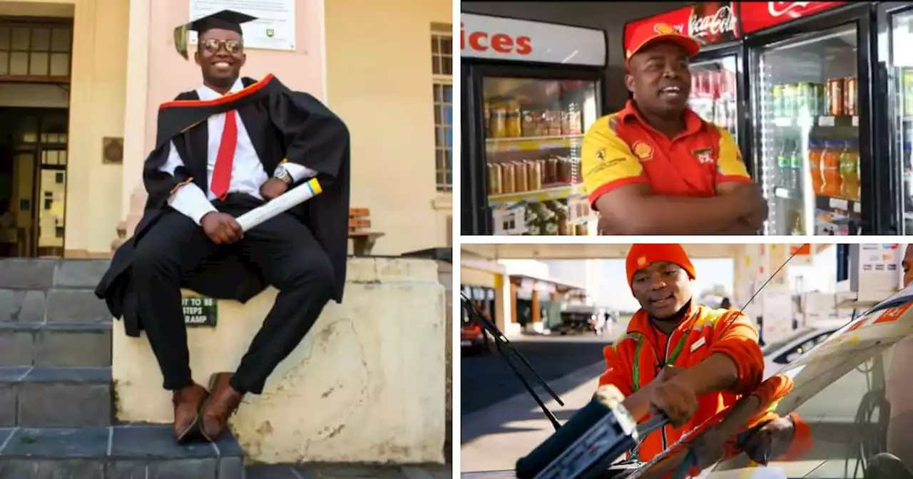 Petrol attendant who graduated with a law degree lands dream job: 'Trust God'