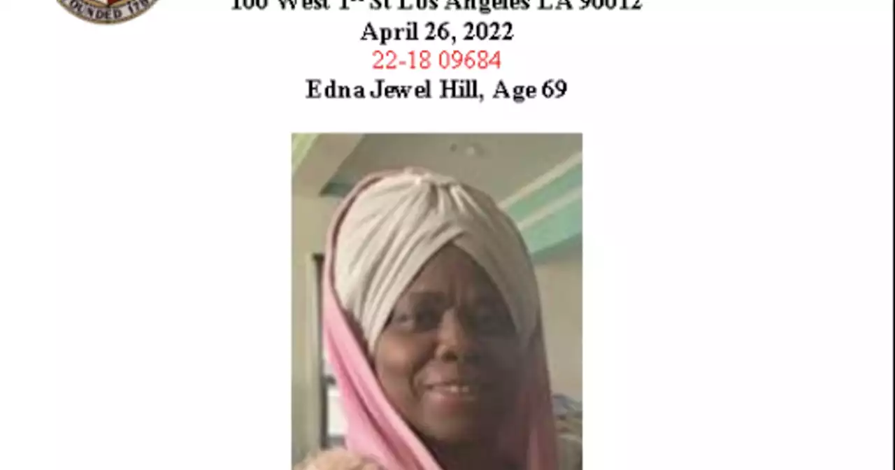 LAPD searching for missing woman, Edna Jewel Hill, 69, in Athens area