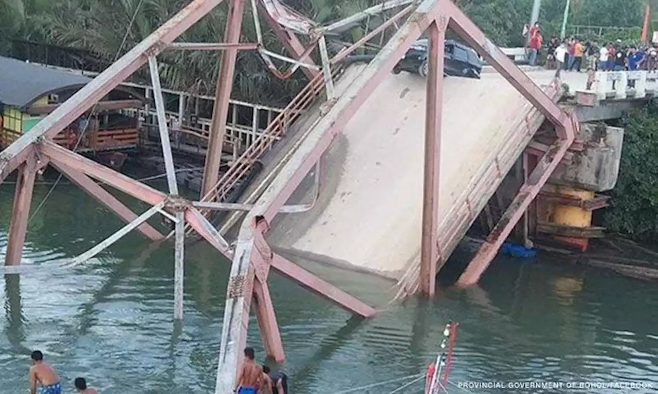 4 dead in Bohol bridge collapse, 20 rescued