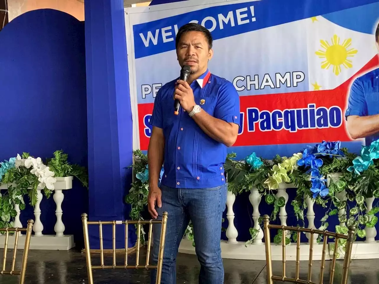 Pacquiao aims for better jobs situation so Pinoys can opt to stay instead of working abroad