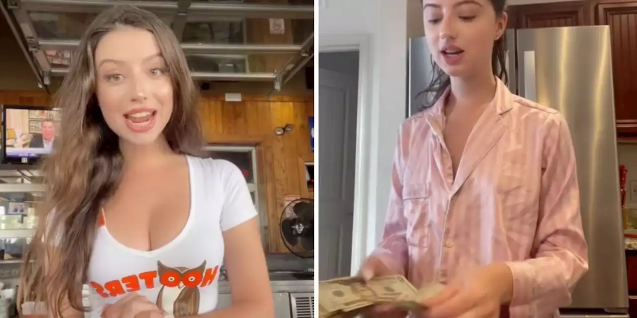 Hooters waitress reveals how much she makes in tips in single day