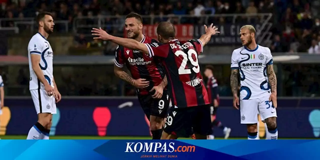 Hasil Bologna Vs Inter Milan 2-1: Kena Comeback, Nerazzurri Gagal Kudeta Milan