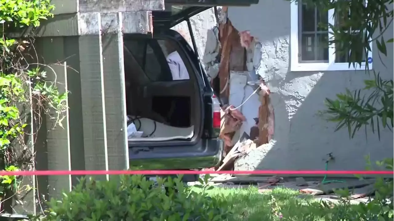 SUV Plows Through San Jose Home's Fence, Pins Resident Against Building