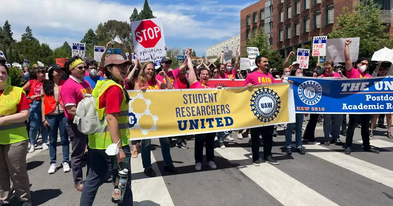 Frustrated Over UC Negotiations, Student Workers Stage Protest At UCLA