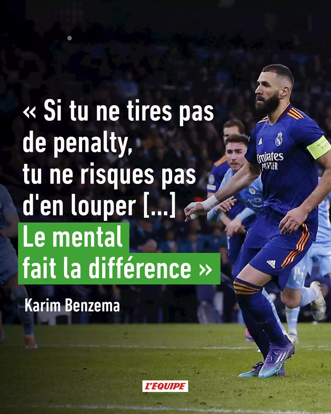 Karim Benzema (Real Madrid) après le match contre Manchester City : « Le mental fait la différence »