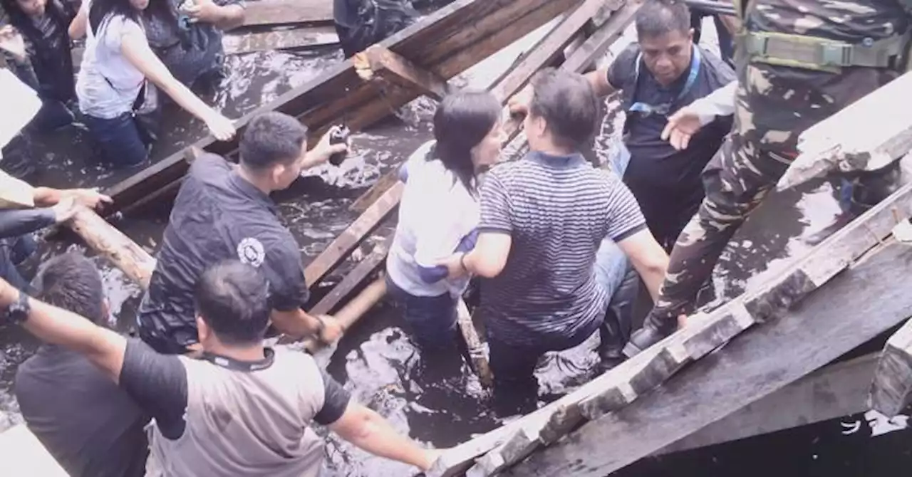 Wooden footbridge that collapsed four years ago in Zamboanga replaced with concrete materials