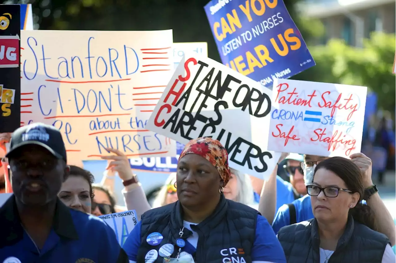 Thousands of nurses continue strike as bargaining begins between Stanford, Packard and nurses’ union