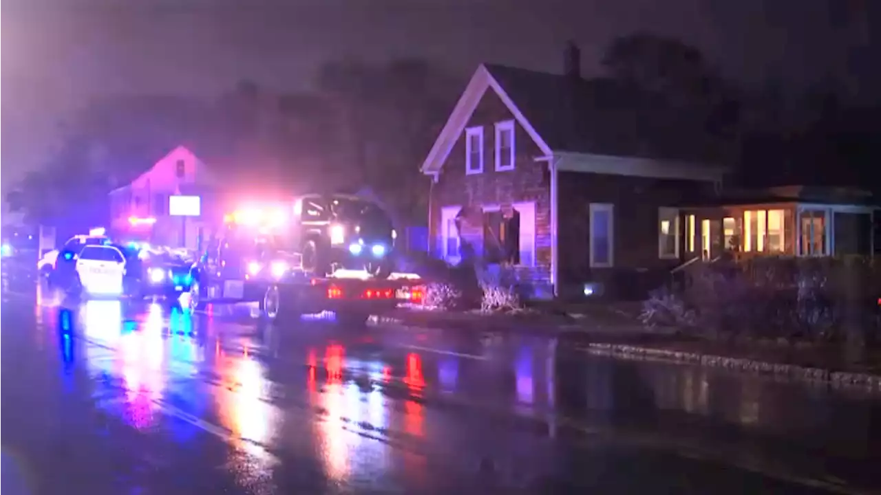 Car Crashes Into Home in Weymouth