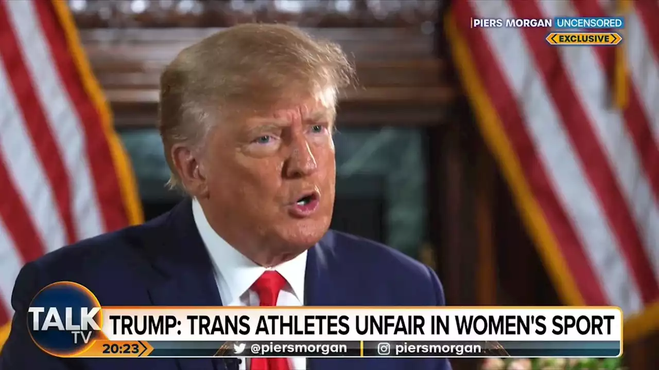 ‘It’s ridiculous’: Trump goes off on transgender athletes on Piers Morgan show, agrees with ban