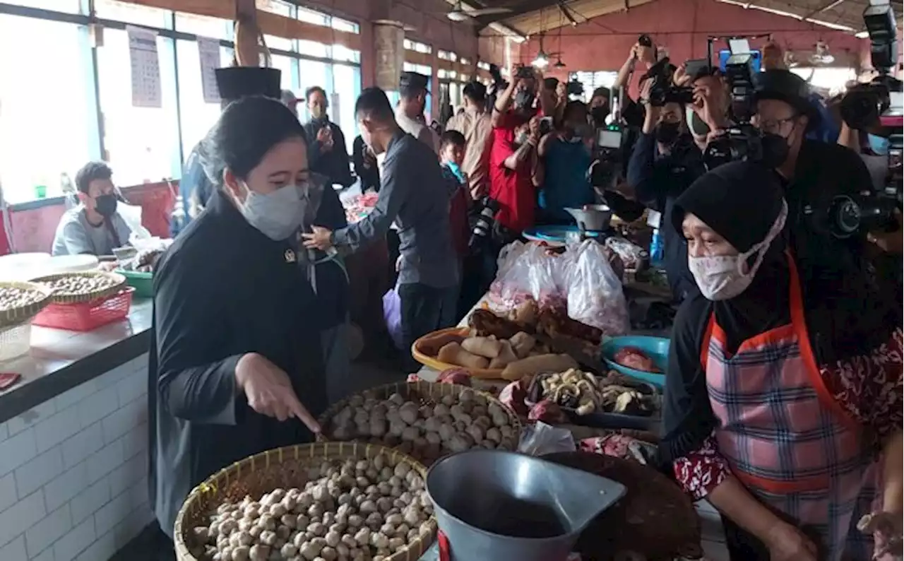 Blusukan Ke Pasar Jungke Kabupaten Karanganyar, Begini Kata Puan