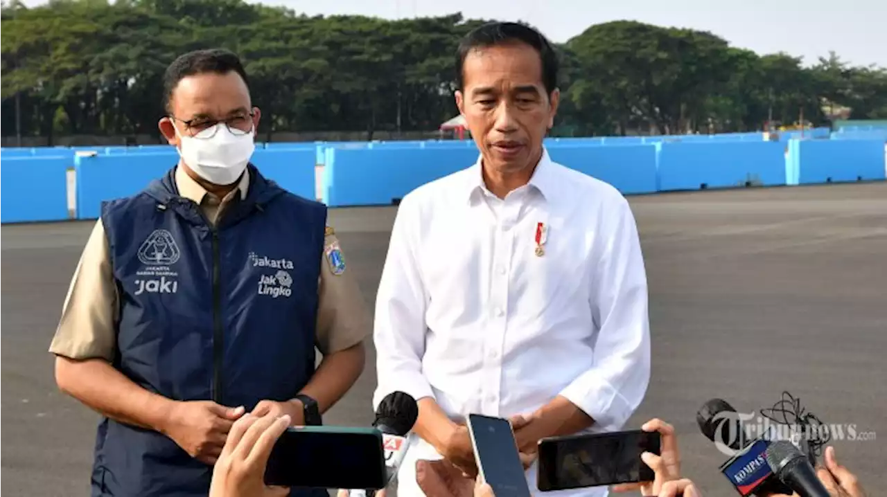 Kunjungan Jokowi ke Sirkuit Formula E Tidak Luluhkan Niat PDIP Gulirkan Interpelasi Terhadap Anies - Tribunnews.com