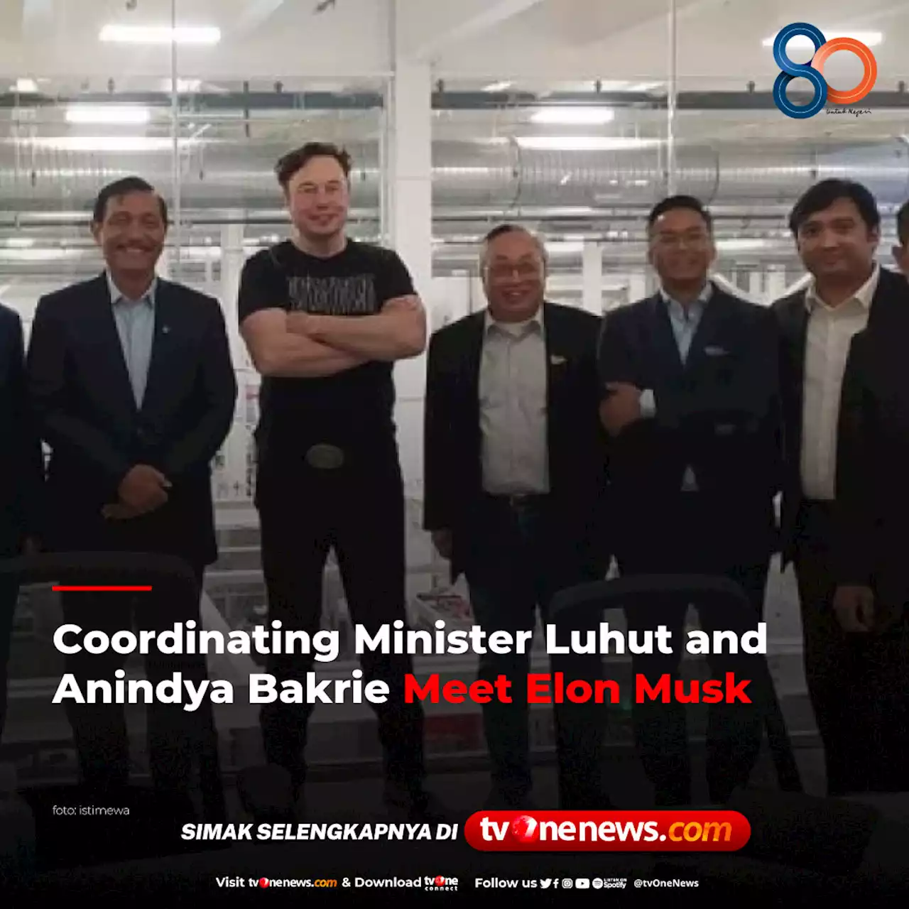 Coordinating Minister Luhut and Anindya Bakrie Meet Elon Musk