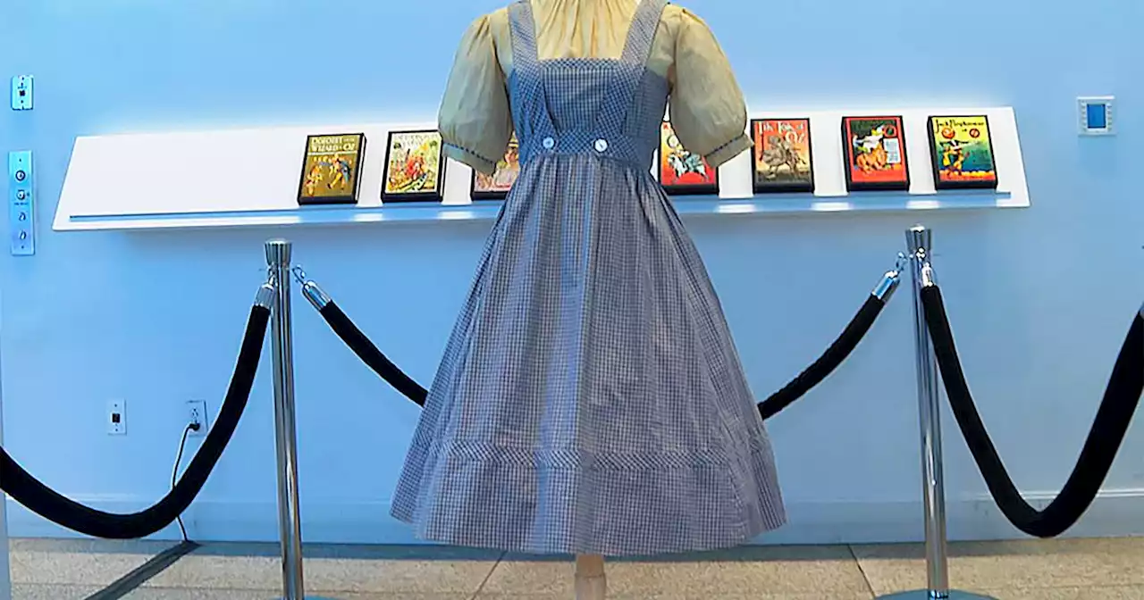 Lost for decades and found in a shoebox, Dorothy’s dress from ‘The Wizard of Oz’ up for sale