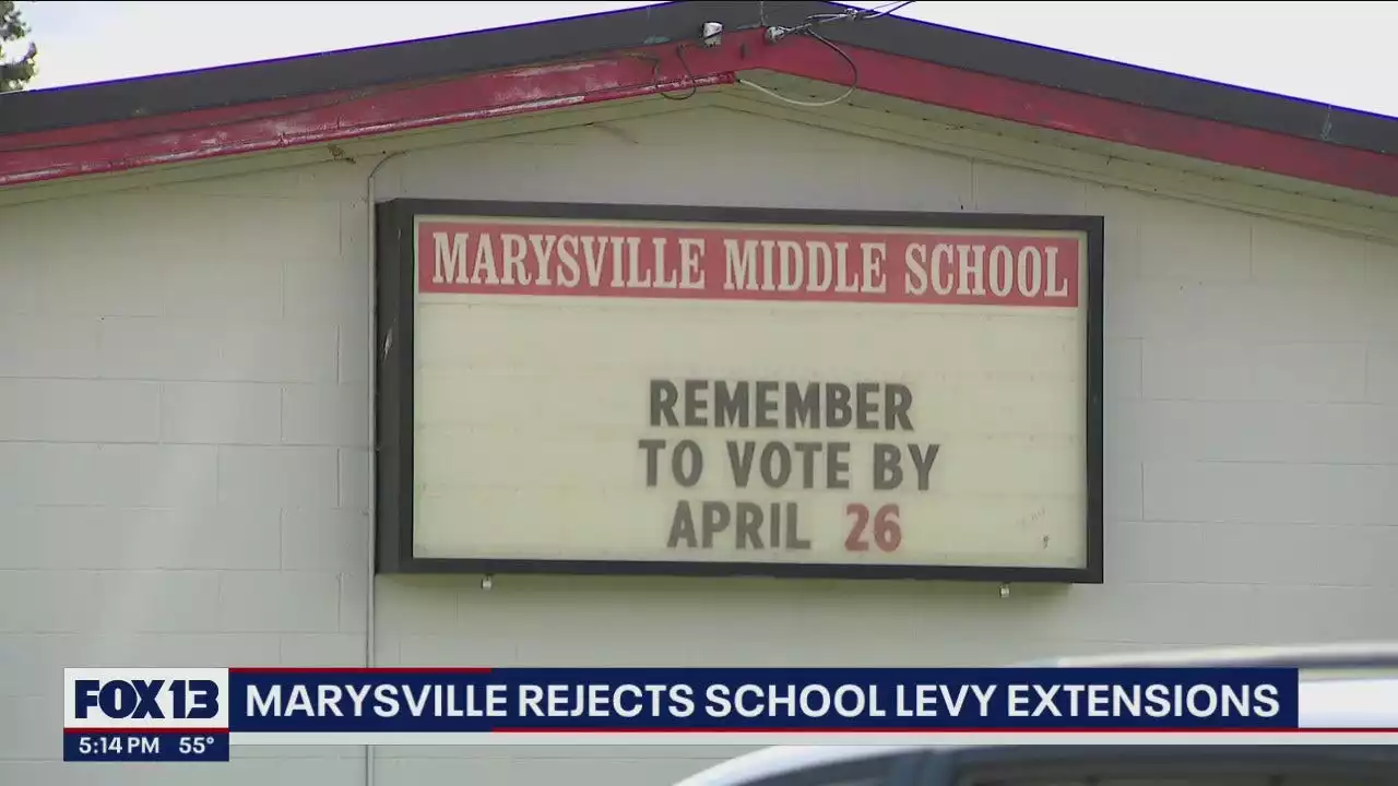 Marysville voters reject school levy extensions which could lead to job, program cuts