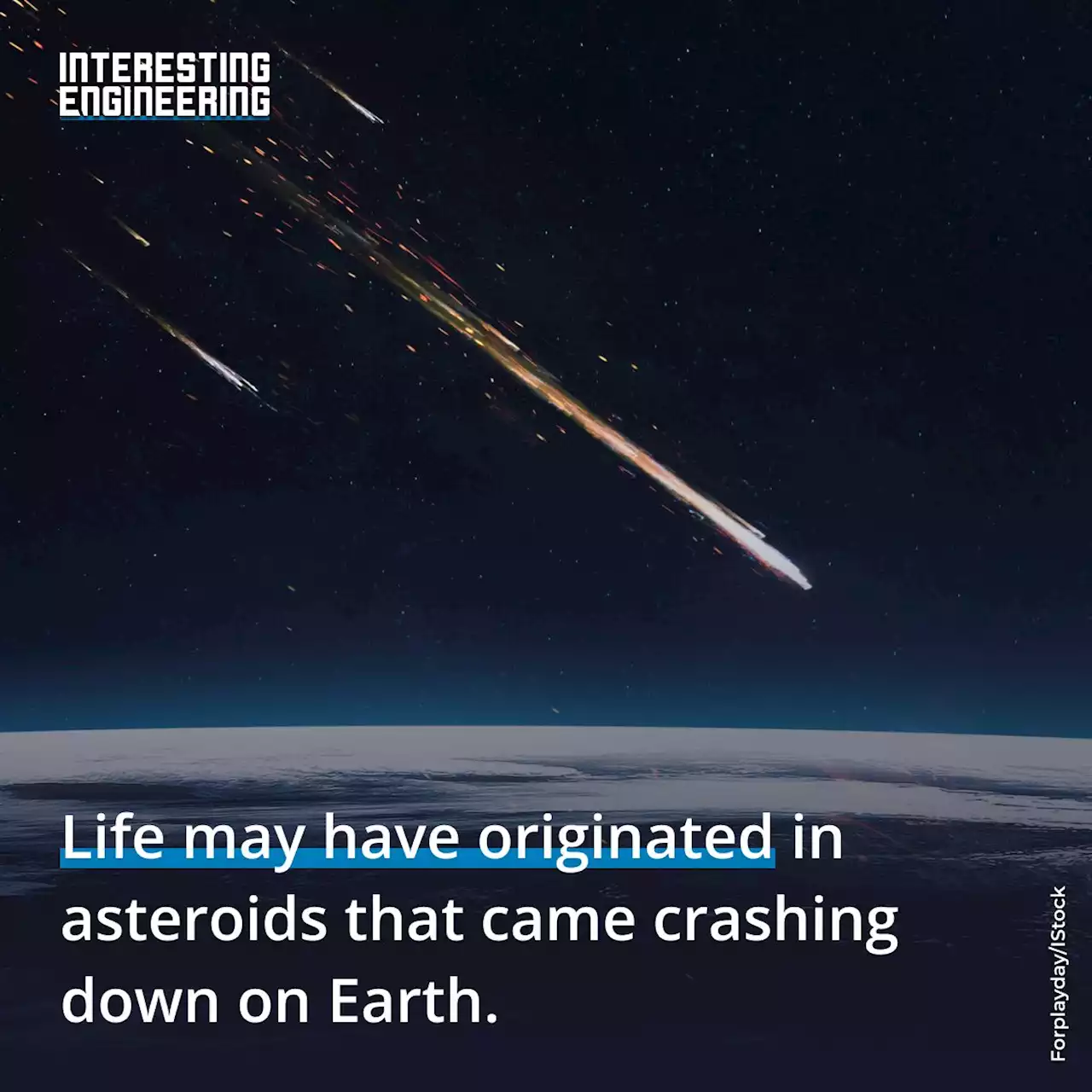 Life may have originated in asteroids that came crashing down on Earth