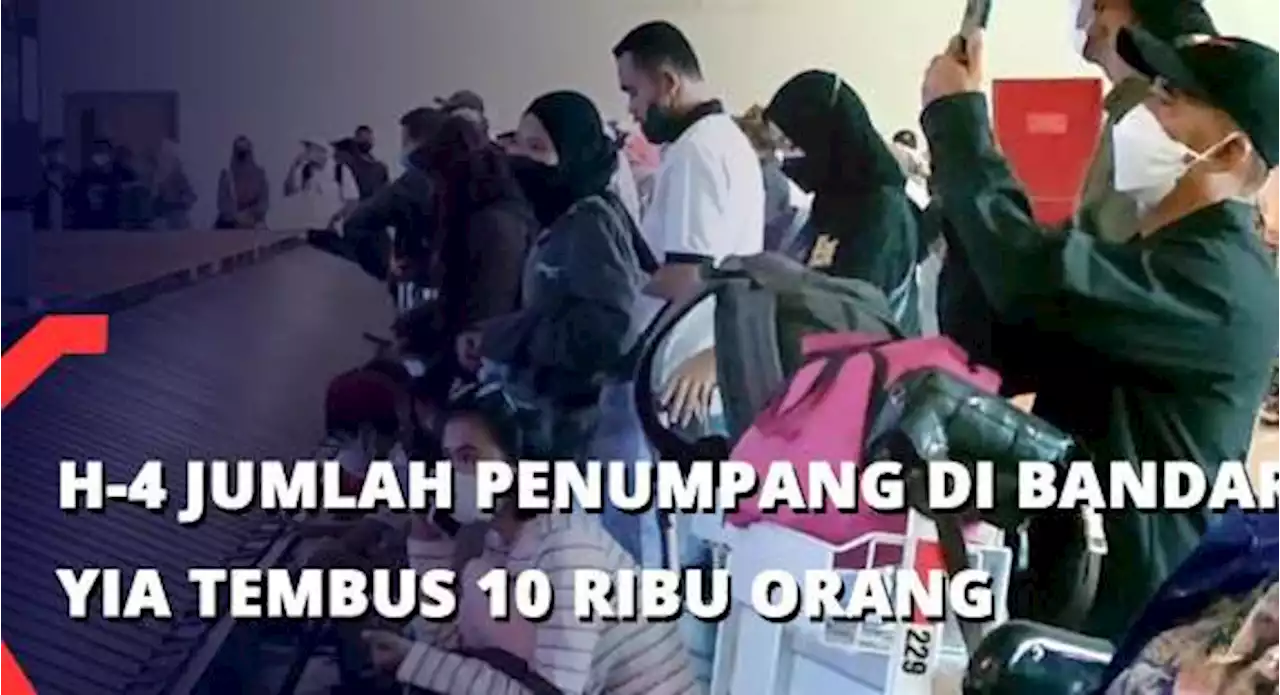 H-4 Jumlah Penumpang di Bandara YIA Tembus 10 Ribu Orang