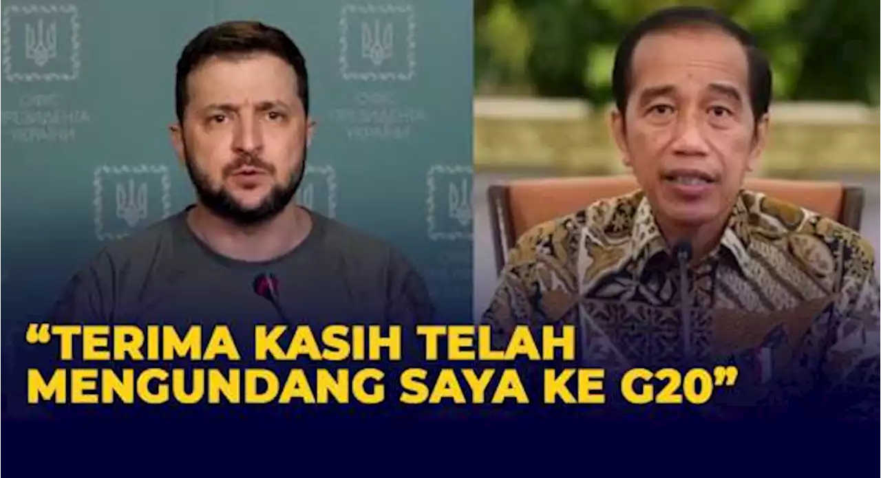 Isi Pembicaraan Presiden Ukraina dengan Presiden Jokowi di Telepon