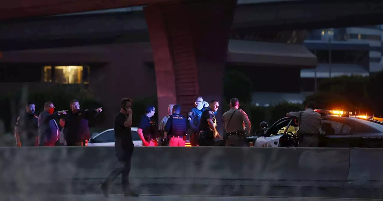 CHP officer shot in leg on a San Diego freeway