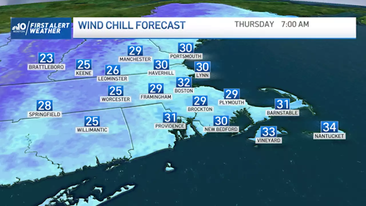 Cold Wind Chills to Start the Day; High Temperatures Only Reach 40s, 50s