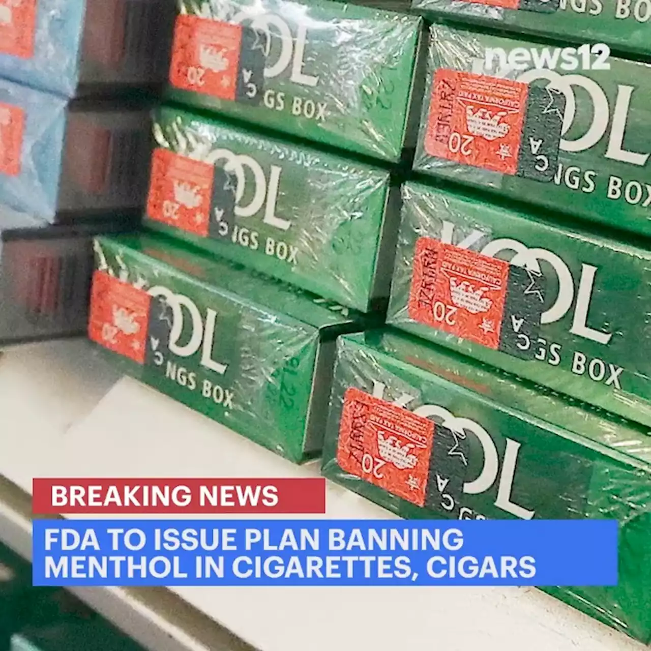 FDA to issue plan banning menthol in cigarettes, cigars