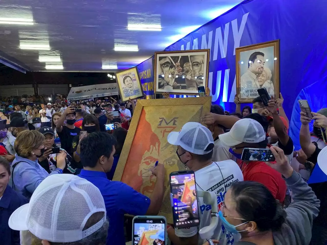 In Tacloban, Pacquiao counters at critics: 'Marami akong nagawa'