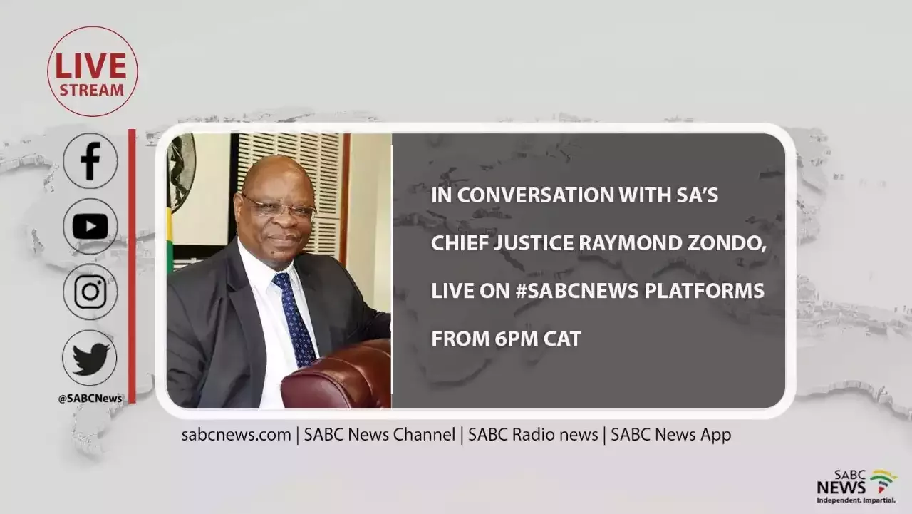 LIVE | In conversation with SA's Chief Justice Raymond Zondo - SABC ...