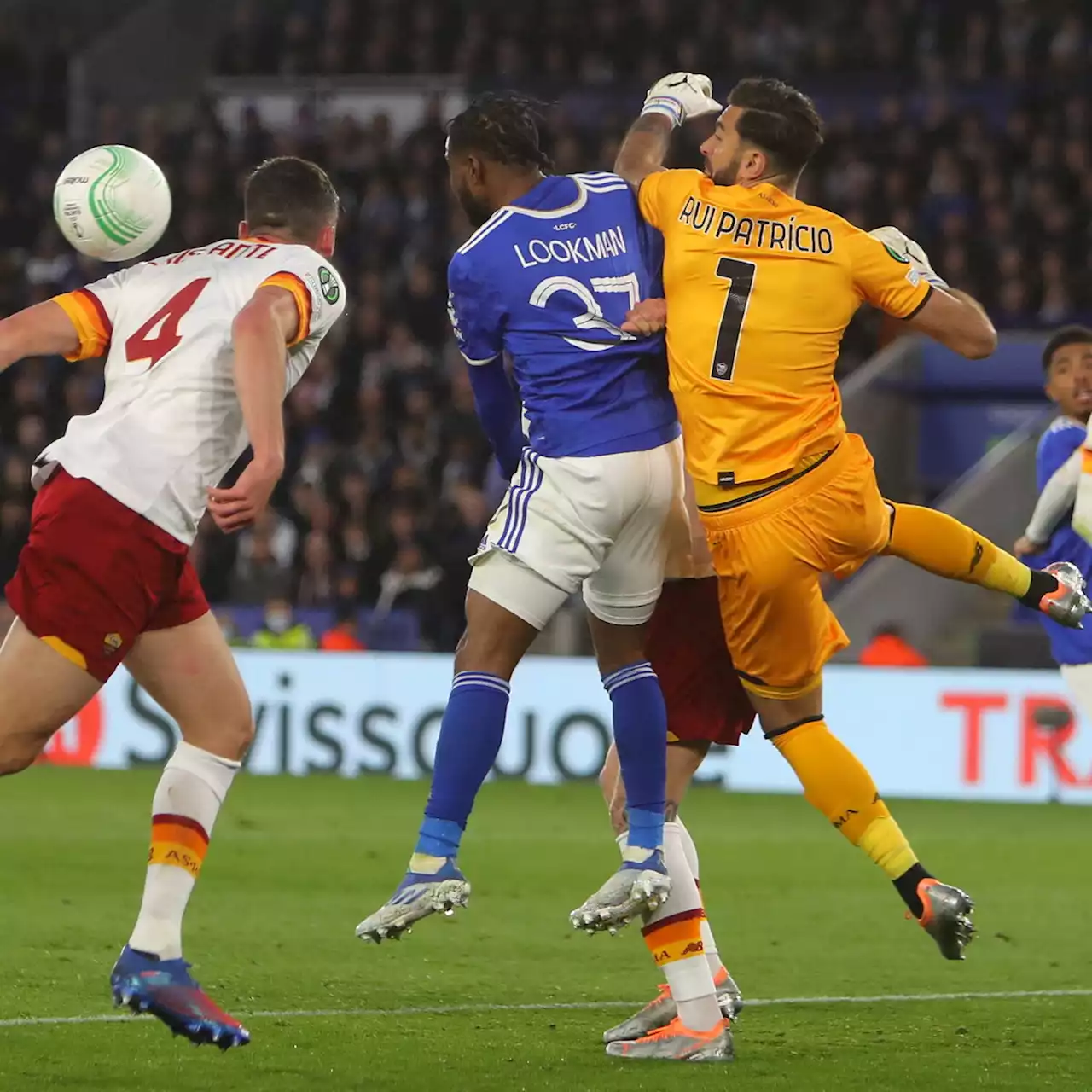 Conference League, Leicester-Roma 1-1 nell&#39;andata della semifinale