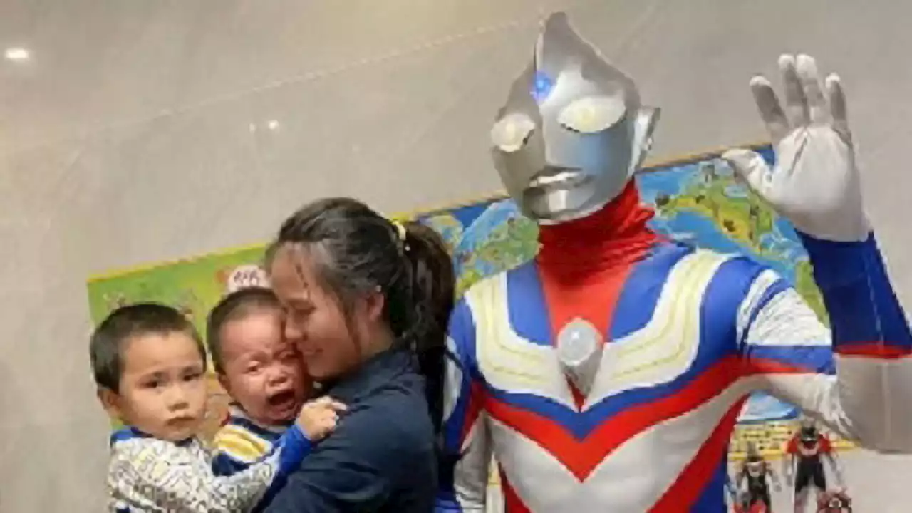 Dad's superhero surprise for son BACKFIRES leaving him in floods of tears