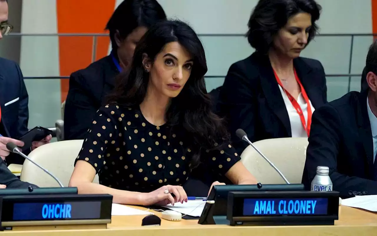 Amal Clooney tells United Nations: Ukraine is a 'slaughterhouse'