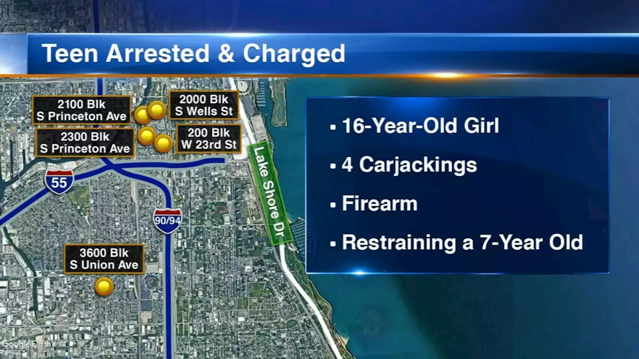 Teen girl charged in 4 Chicago carjackings, CPD says