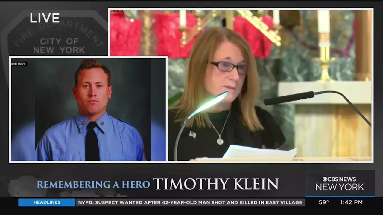 Funeral held for hero Firefighter Timothy Klein, who died in Brooklyn house fire