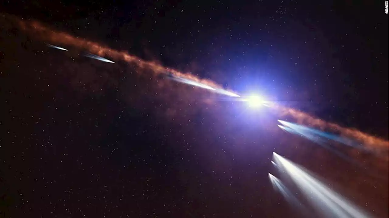 30 exocomets found orbiting star in nearby planetary system