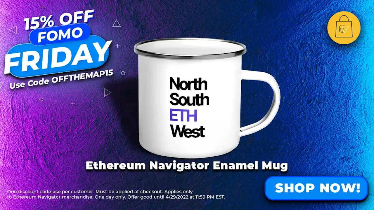 Ethereum Navigator Enamel Mug