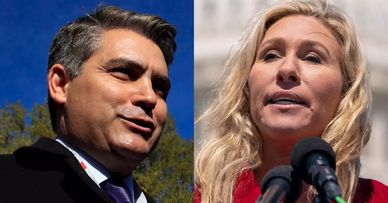 WATCH: MTG and Jim Acosta battle it out near Capitol over Jan. 6 texts