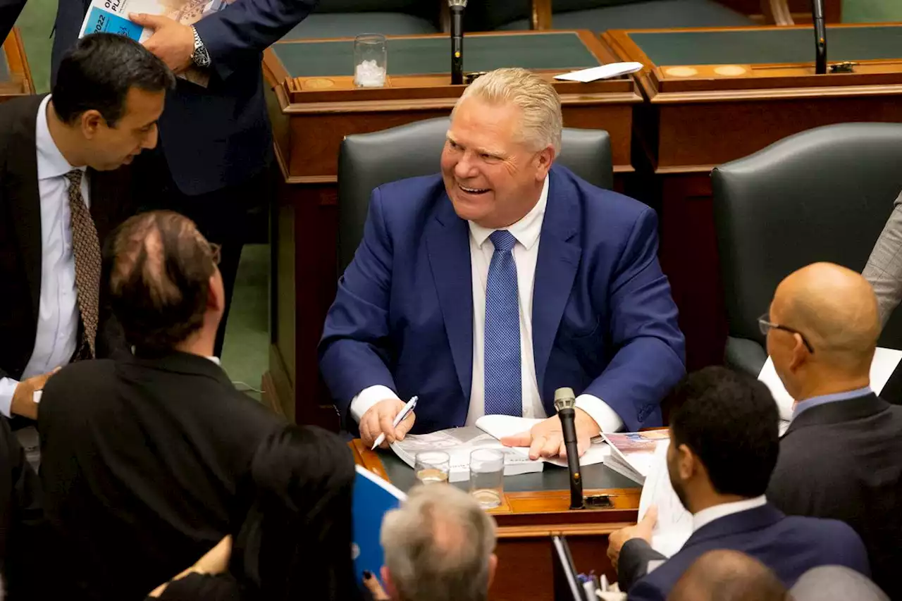 Doug Ford follows federal Liberals with laid-back approach to tackling deficits in 2022 budget