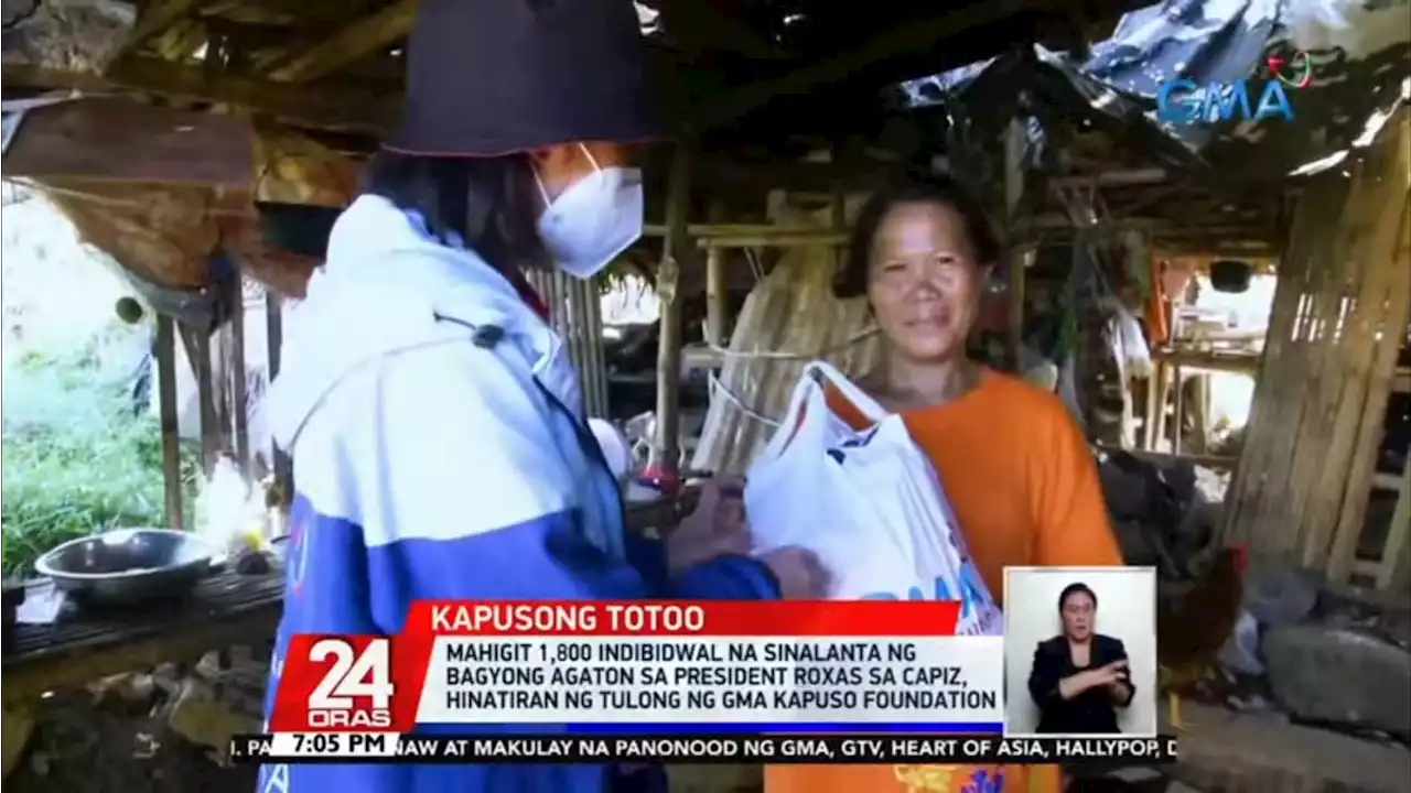 Over 1,800 Agaton victims in President Roxas, Capiz, receive aid from GMA Kapuso Foundation