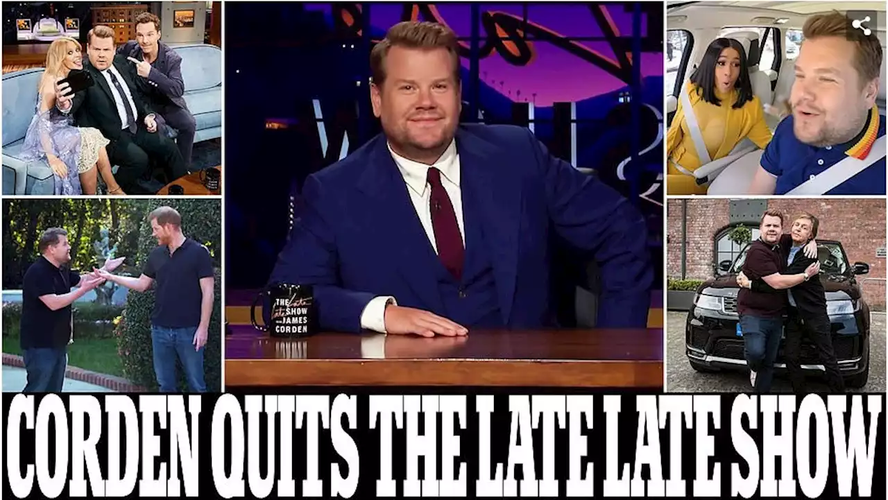 James Corden quits The Late Late Show and will step down in 2023