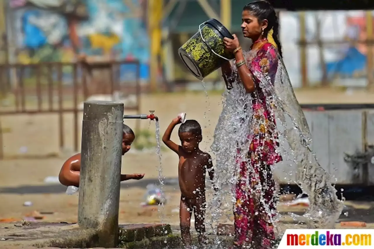 Foto : Gelombang Panas Ekstrem Landa India | merdeka.com