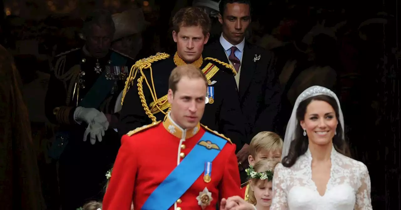 Harry gave warning to William as Kate Middleton walked down aisle at wedding