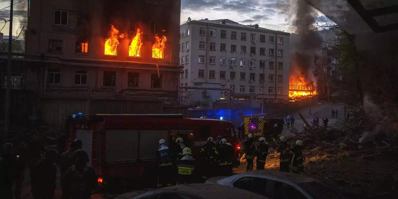 Rescuers Look for Survivors at Kyiv Apartment Block Hit During U.N. Chief’s Visit to Ukraine