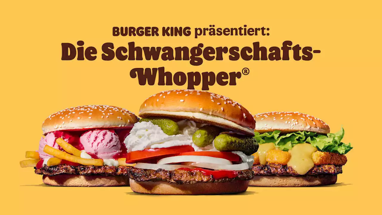 Burger King kreiert für Schwangere eigene Burger | W&V