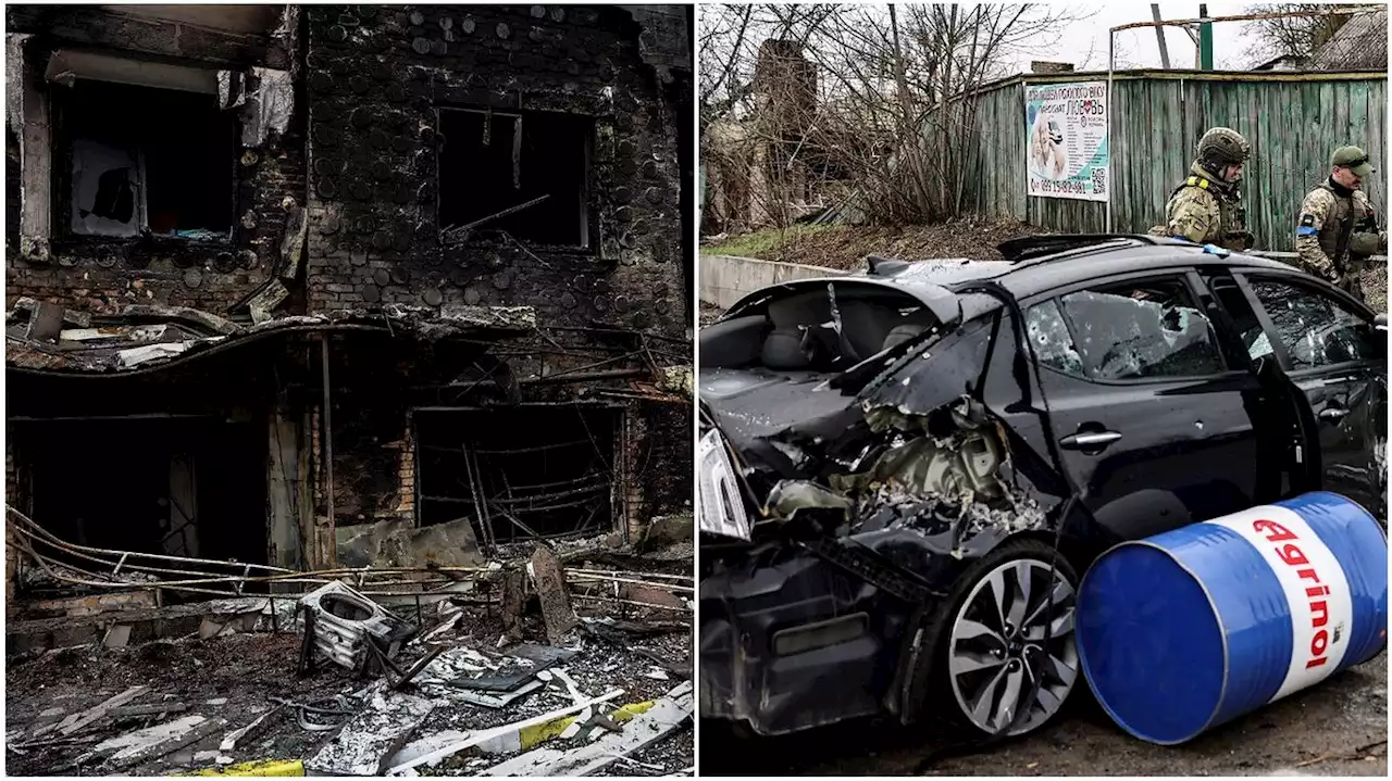 In photos: Russian forces behind trail of destruction in Kyiv region city of Bucha