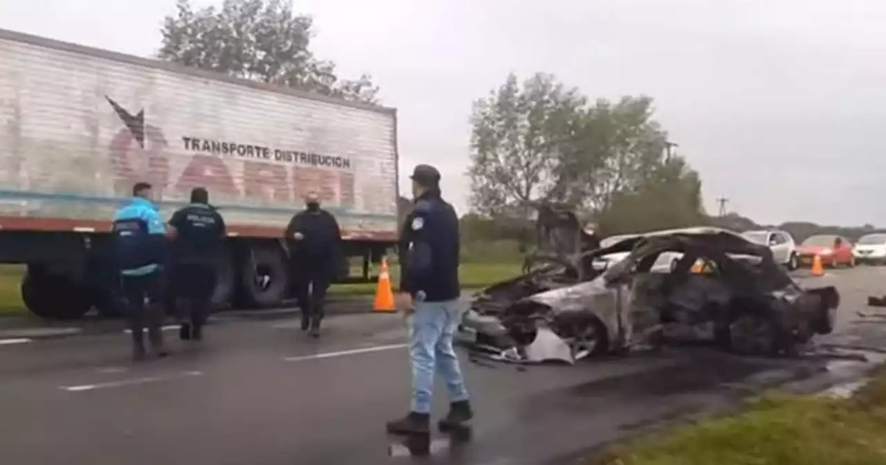 Tragedia en Baradero: tres muertos por un choque en la ruta 9