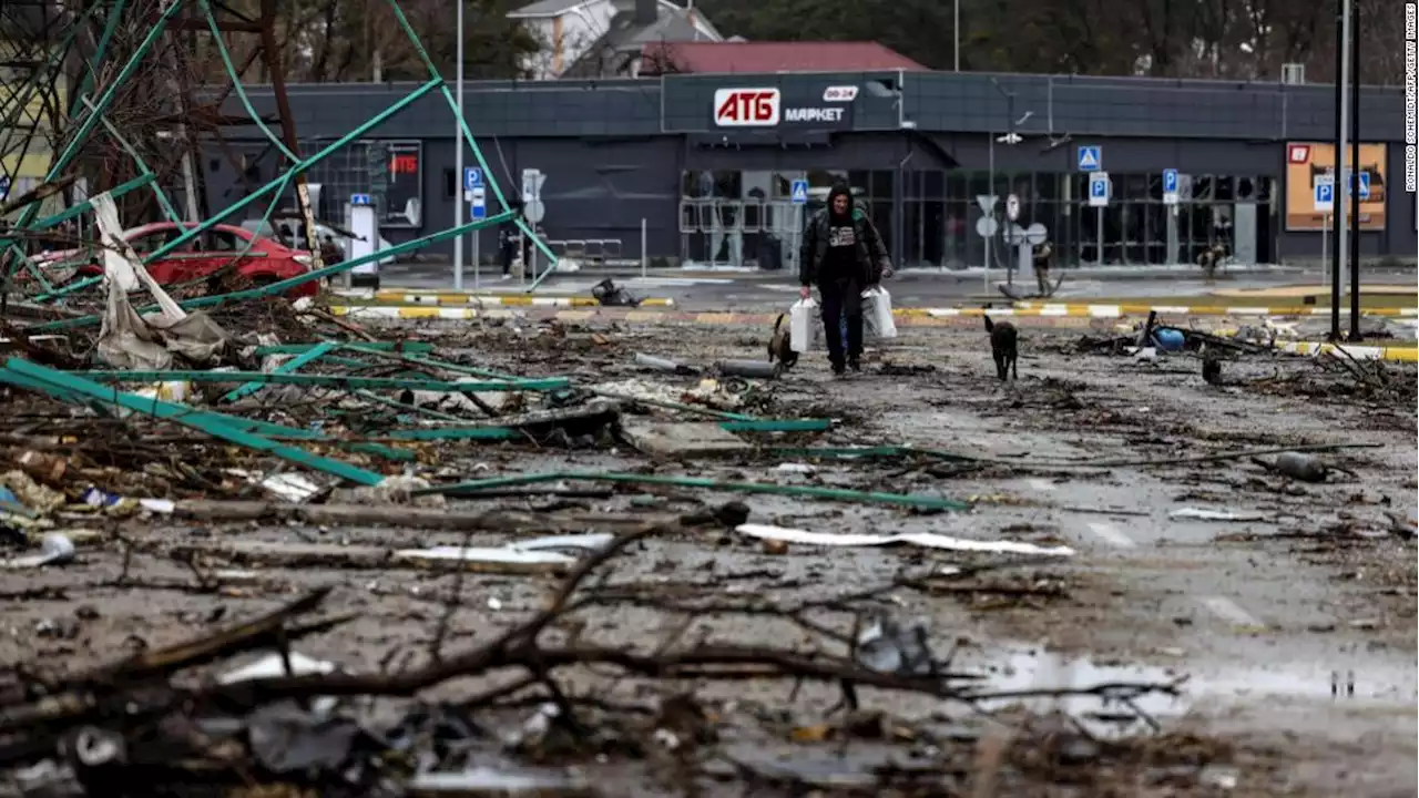 Bodies of 'executed people' strewn across street in Bucha as Ukraine accuses Russia of war crimes