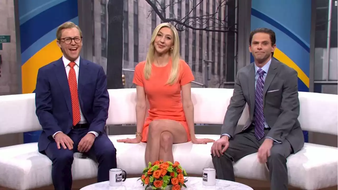 'SNL' uses its version of 'Fox and Friends' to recap the week's headlines, including Ginni Thomas' text messages and the Will Smith slap