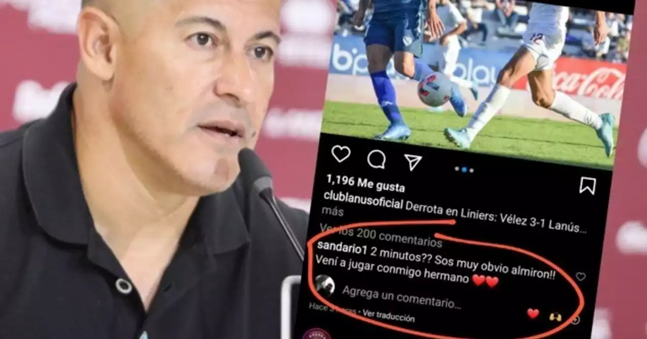 El palo del hermano de Pepe Sand a Jorge Almirón