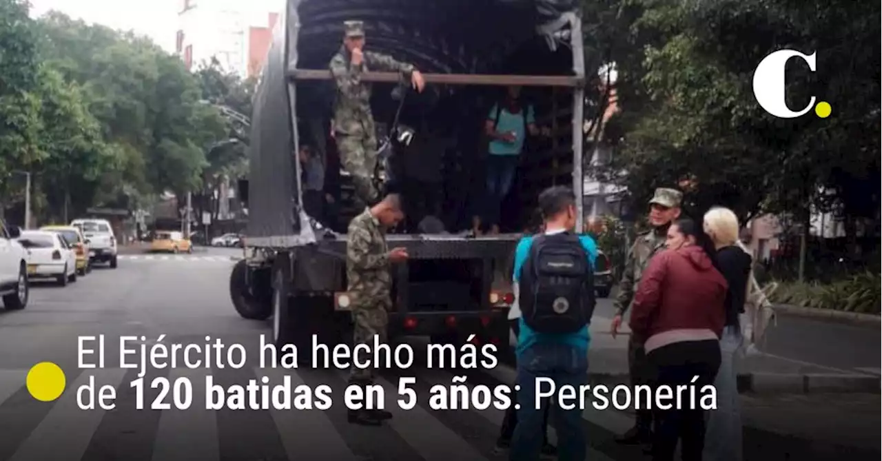 El Ejército ha hecho más de 120 batidas en 5 años: Personería