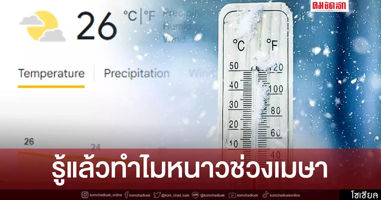 รู้แล้วทำไม 'หนาว' ช่วงเมษา เหตุกำแพงลมถูกทำลายเกิดปรากฏการณ์ Polar Vortex