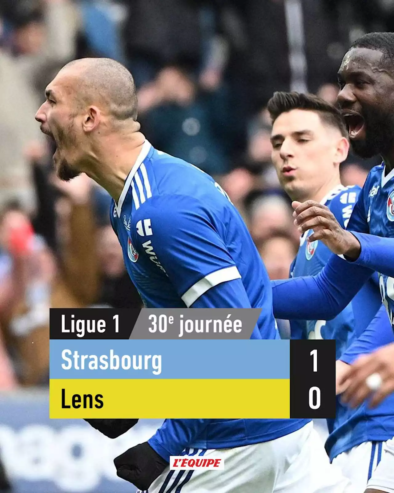 Strasbourg bat Lens et grimpe à la 4e place