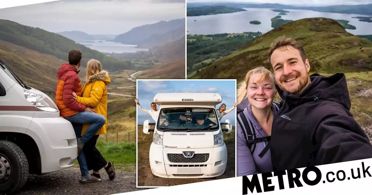 Couple quit jobs to travel Scotland in a motorhome - and save £1,000 a month